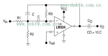 11款lm324典型應用電路圖匯總(電壓參考/帶通濾波/差動放大電路圖)