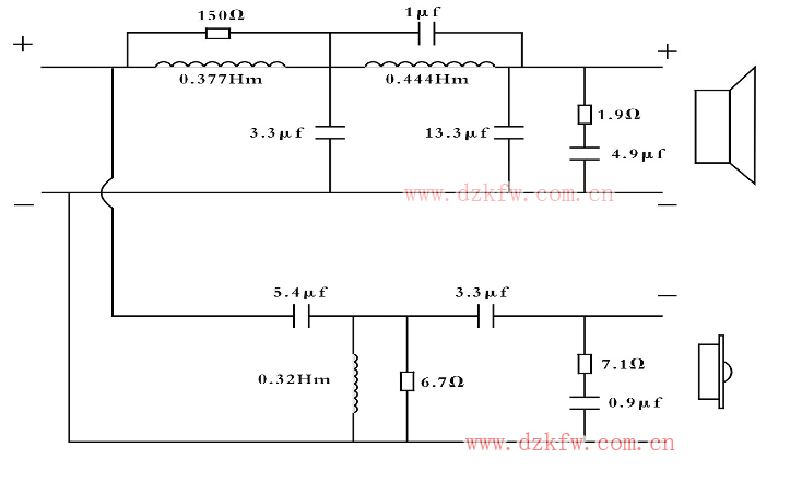 音響二分頻器電路圖(六款模擬電路設計原理圖詳解)